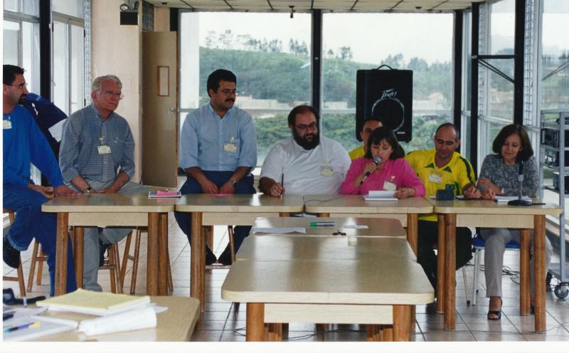 Lejeune em Curso Sindical em Caracas na Venezuela em Julho de 2002